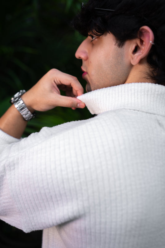 White Floyd Half-Zip