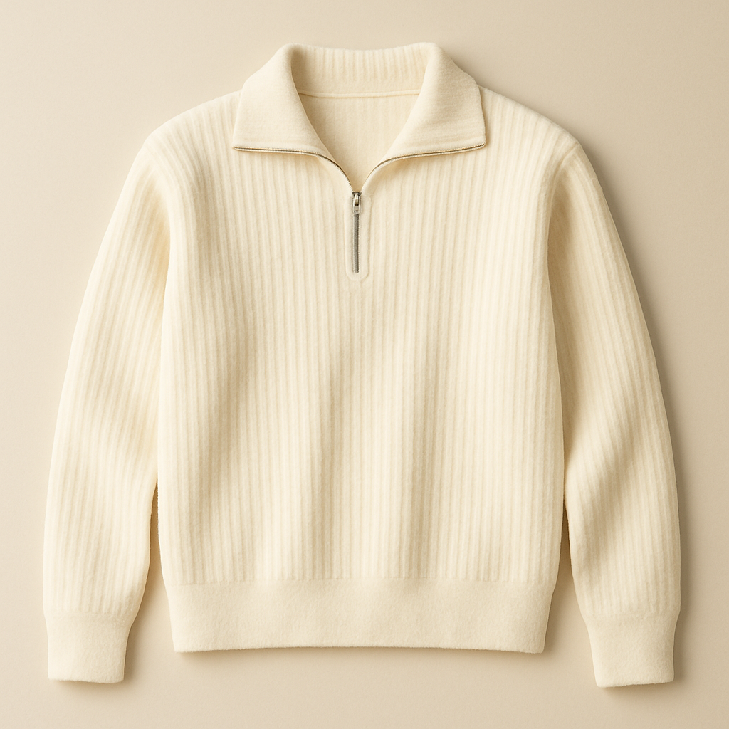 White Floyd Half-Zip