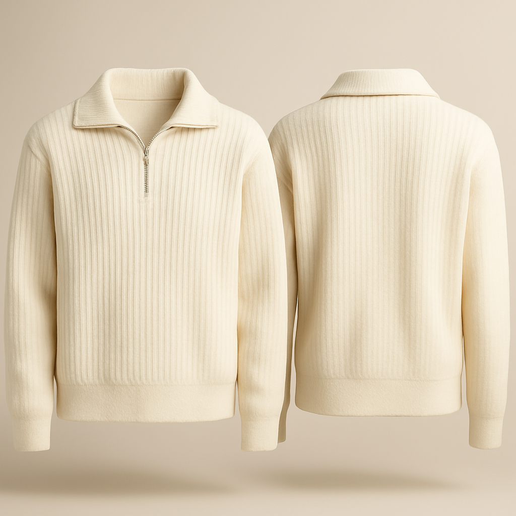 White Floyd Half-Zip